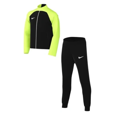 Image of NIKE DJ3363 010 Dri FIT Academy Pro Tracksuit Unisex BLACK/BLACK/VOLT/WHITE Size XS
