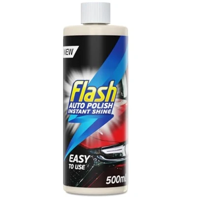 Image of Flash Car Care Automotive Polish Instant Shine 500ml Easy To Use Polish, Powerful High Formula, Effective Exterior For A Glossy Finish