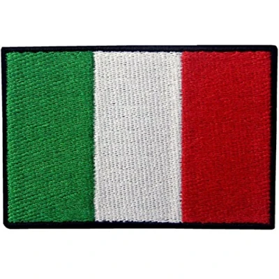 Image of Italy Flag Embroidered Patch Italian Iron On Sew National Emblem