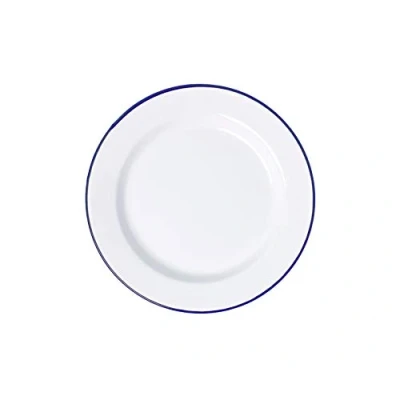 Image of Enamel Plate Round Pie Dish Tray Mixing Serving Casserol (Plate 24cm)