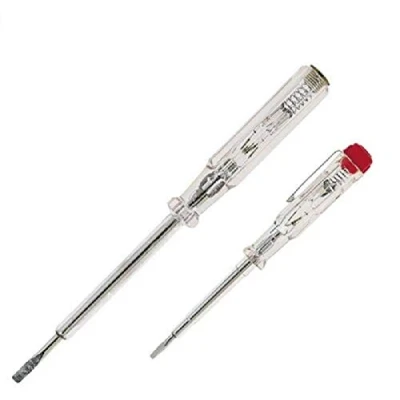 Image of K M Electronics® 1 Small &amp; Large NEON Voltage Mains Tester Electricians Electrical Screwdrivers