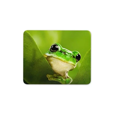 Image of Destination Vinyl Ltd Funny Green Frog Mouse Mat Pad Frogs Kids Toad Gift PC Computer #8229