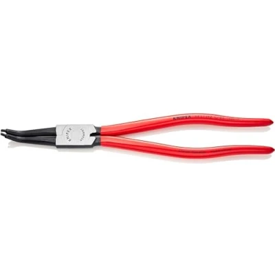 Image of Knipex Circlip Pliers for internal circlips in bore holes 45 bent black atramentized, plastic coated 310 mm 44 31 J42