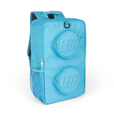 Image of LEGO Kids&#039; Brick Backpack, Medium Azur, One Size
