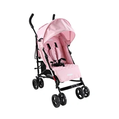 Image of Babyco Arc 0+ Stroller Pram Pushchair Pink with Raincover