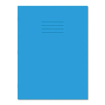 Image of Hamelin A4+ Exercise Books 8mm Ruled 80 page 45 pack in Light Blue