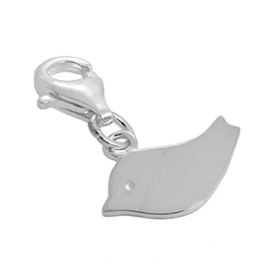 Image of jewellerybox Simple Flat Sterling Silver Bird Clip on Charm