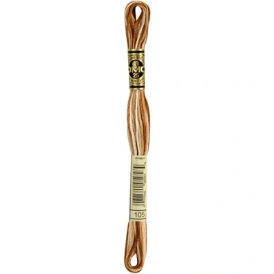Image of DMC 6 Strand Embroidery Cotton 8.7yd Variegated Brown