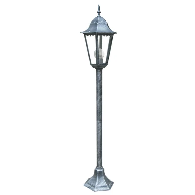 Image of FIRENZE Outdoor 104cm Bollard Black, Silver, IP44 104x21cm