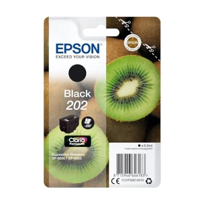Image of Epson 202 Black Kiwi Genuine, Claria Premium Ink Cartridge