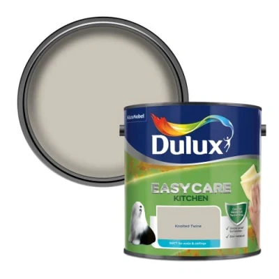 Image of Dulux Easycare Kitchen Matt Emulsion Paint Knotted Twine 2.5L