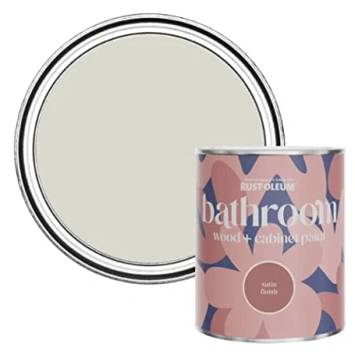 Image of Rust Oleum Grey Moisture Resistant Bathroom Wood and Cabinet Paint in Satin Finish Mocha 750ml
