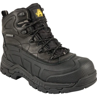 Image of Amblers Safety FS430 Hybrid Waterproof Boot Mens Black Size UK 8
