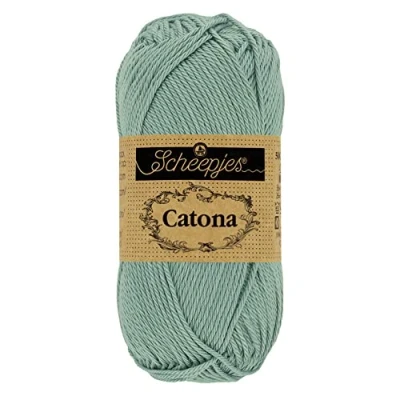 Image of Scheepjes Catona 528 Silver Blue Yarn 1x25g