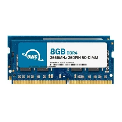 Image of OWC 16GB Memory Upgrade Kit 2 x 8GB PC21300 DDR4 2666MHz SO DIMMs for Mac mini (2018 Current), iMac (2017 2020), and compatible PCs