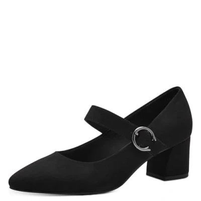 Image of MARCO TOZZI Women&#039;s Pump with Strap 2 24422 43, Black, 6 UK