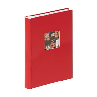 Image of walther Design Photo Album Red 300 Photos 10 x 15 cm Memo Slip in with Punched Cover, Fun ME 111 R