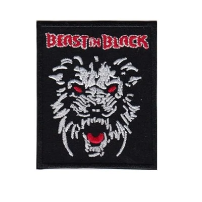 Image of Beast in Black Metal Band Patch Badge Embroidered Iron on Applique Accessory