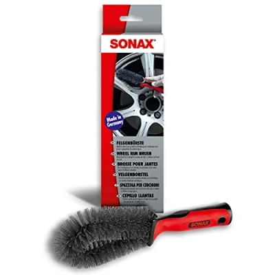 Image of SONAX Wheel brush (1 piece) for supportive rim cleaning of steel rims and alloy wheels, made in Germany Item no. 04179000