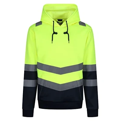 Image of Regatta Professional Men&#039;s Hi Vis Overhead Hoodie Yellow