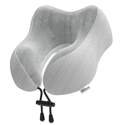 Image of Yomisee Travel Pillow Neck for Airplane Memory Foam Flight Cars, Trains, Home, Offices