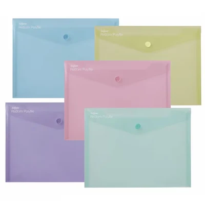 Image of Snopake Reborn Polyfile A5 Assorted (Pack of 5) 15910