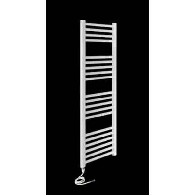Image of Greened House Milano WHITE Flat Electric Towel Rail W500mm x H1200mm Radiator