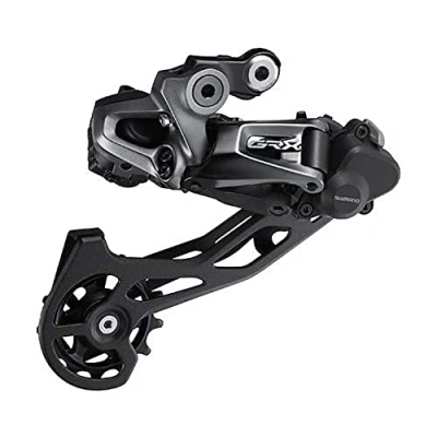 Image of Shimano GRX RD RX815 Di2, 11 speed rear derailleur, Shadow+, for double, Black