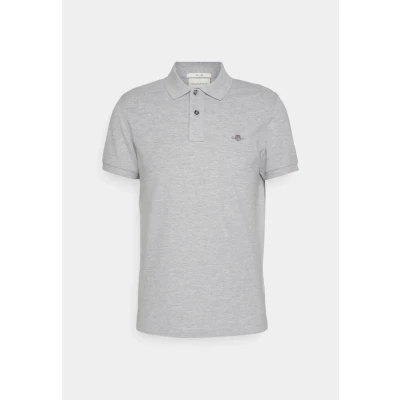 Image of GANT SLIM Shield Polo shirt, Men&#039;s, Size: Small, Grey