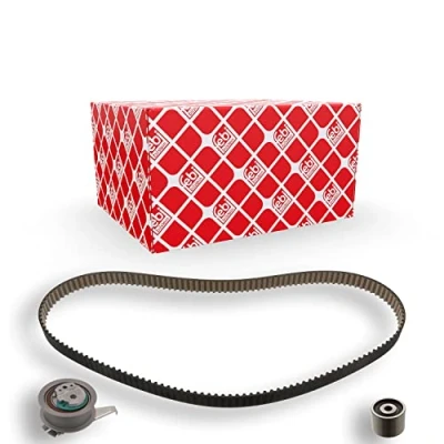 Image of 04L109119A, 04L109119AS3, 04L109119D, 04L109119DS3 Timing belt kit FEBI BILSTEIN 103630 145 with rounded tooth profile VOLKSWAGEN: Polo V Hatchback