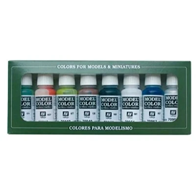 Image of Vallejo VAL70137 Model Paints, Various, 8 Count (Pack of 1)