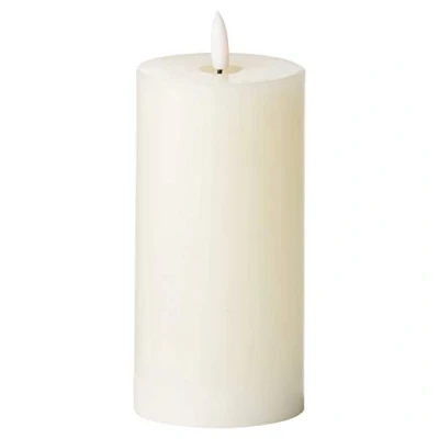 Image of Hill 1975 Luxe Collection Natural Glow 3 x 6 LED Ivory Candle, Plastic,Wax, Mixed, 7.5 15 cm