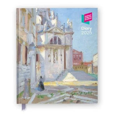 Image of National Galleries Scotland 2025 Desk Diary Planner Week to View, Illustrated throughout