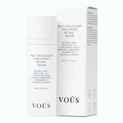 Image of Multi Molecular Hyaluronic Retinal Serum 30 ml + Bakuchiol 7 Hyaluron Acids 8 Peptides Ceramide Argireline Matrixyl