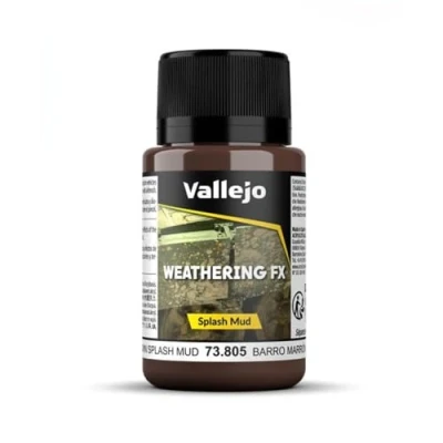 Image of Vallejo 40 ml &quot;Brown Splash Mud&quot; Weathering Effect Bottle