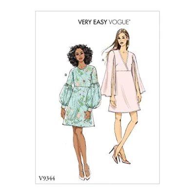 Image of Vogue V9344, Sewing Pattern,Template, Paper, White, 6 8 10 12 14