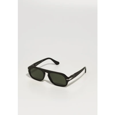 Image of Persol Unisex PO3369S 95/31 Sunglasses Acetate Black Green Pilot Normal