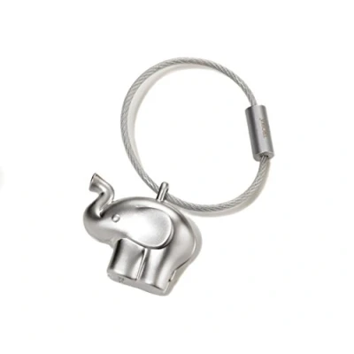 Image of Troika little elephant KR14 01/MA Keyring cast metal matt silver original
