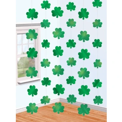 Image of Amscan 672051 String Decorations Shamrock, 2.1m