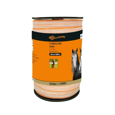 Image of TurboLine Tape 40 mm 200 m White Electric Fencing