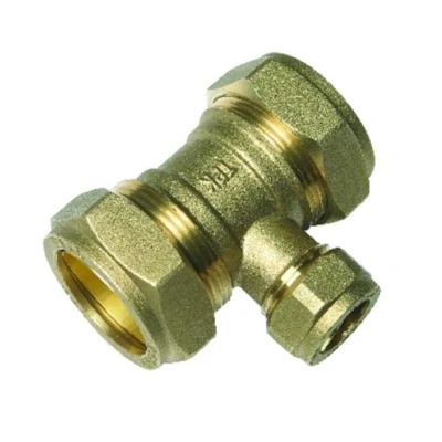 Image of Plumbright Compression Reduced Branch Tee 28mm x 15mm P702.19