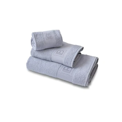 Image of hermet Laura Biagiotti 3 Piece Bath Towel Set, Plain Colour, 100% Cotton Towel, + Face Guest Boxed