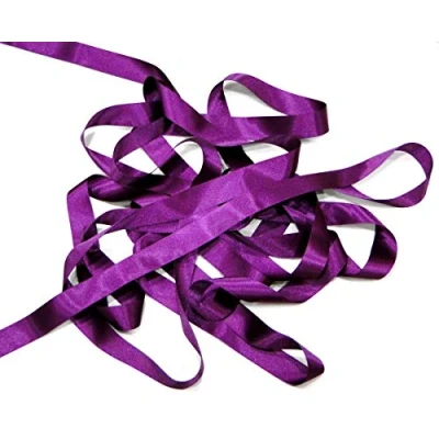Image of Berisfords Plum Purple 10mm Double Sided Satin Ribbon 100% Polyester Yarn (5 Meters)