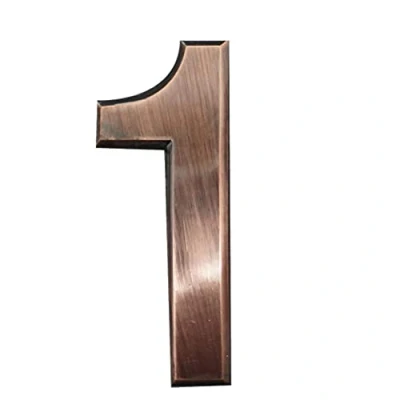 Image of 4 Inch 3D Mailbox Number, Self Adhesive House Number Waterproof Door Street Stickers for Home Apartment (NO.ONE)