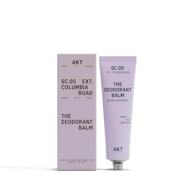 Image of AKT, THE DEODORANT BALM. Award winning, multi use, natural deodorant. Plastic Free. Gender Aluminium 100% effective — 1 tube lasts up to 3 months. SC.05 COLUMBIA ROAD. 50ml