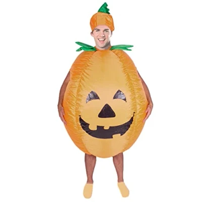 Image of MJPARTY Adult Inflatable Pumpkin Costume Halloween Fancy Dress Outfit