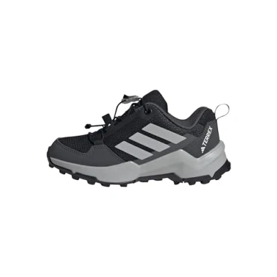 Image of Adidas Terrex AX4S Speed Unisex Hiking shoes for kids, Size: 3, Core black/grey two/grey six Imitation leather/ textile