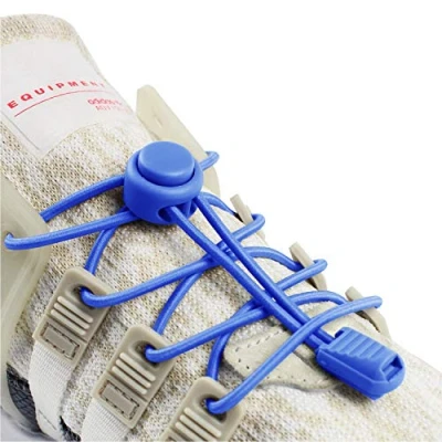Image of INMAKER No Tie Laces for Adults and Kids, Elastic Shoe Trainers, Round Shoelaces