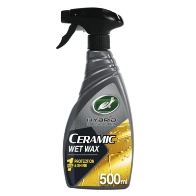 Image of Turtle Wax Hybrid Solutions Ceramic Wet Car 500ml Spray On Concentrated High Shine &amp; Durable Chemical Resistant Protection With Instant Water Beading (1)