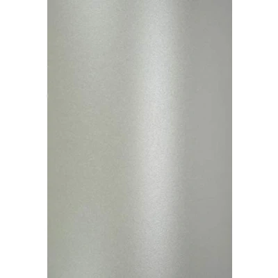 Image of Netuno 10 Sheets of Pearlescent Silver Glossy Paper DIN A5 210 x 148 mm 120 g Majestic Moonlight Shimmering Fine Metallic Pearl Shine Craft for Festive Occasions